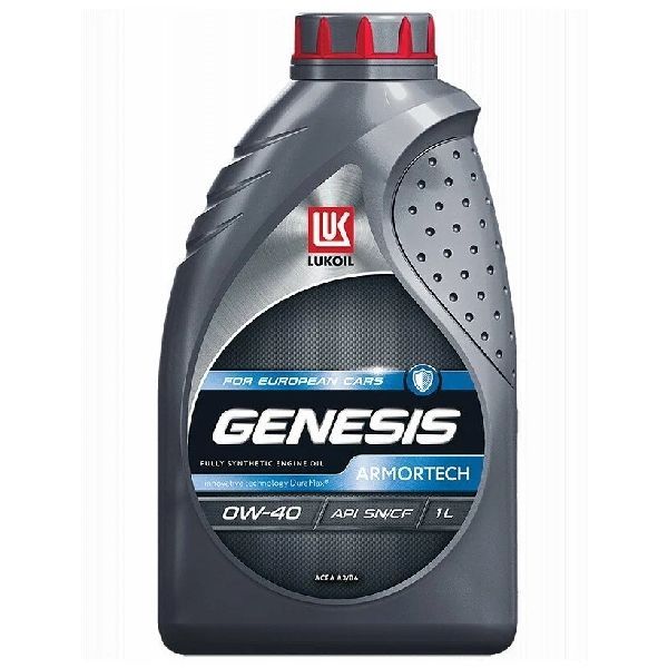 Лукойл Genesis Armortech 5W-40 API SN/CF; ACEA A3/B3/B4 синтетическое 4 л 3148675