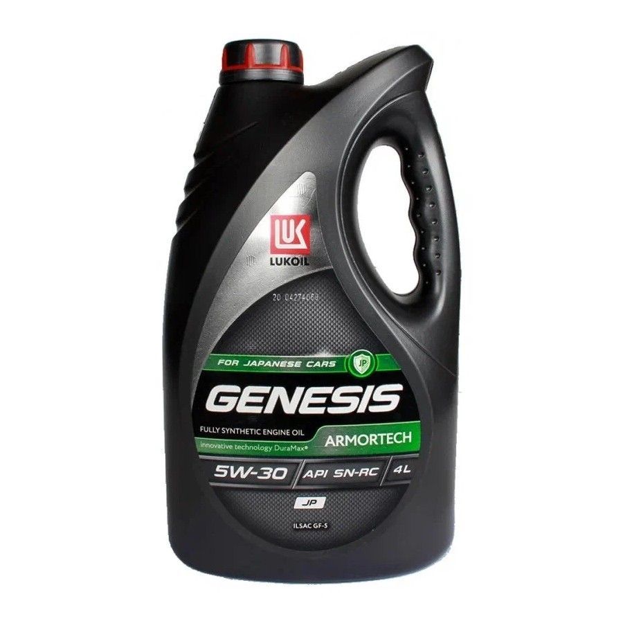 Лукойл Genesis Armortech JP 5W-30 API SP, SP-RC, SN PLUS, SN-RC, SN; ILSAC GF-6A, GF-5 синтетическое 4 л 3149902