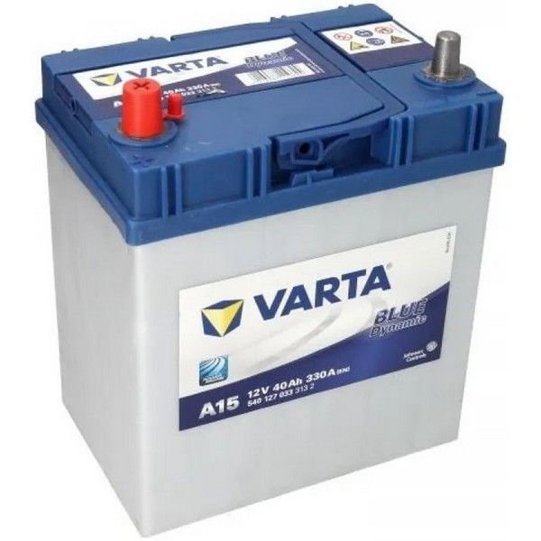 Varta Blue Dynamic 540127033 40А/ч-12V ст EN330 прямая 187x127x227