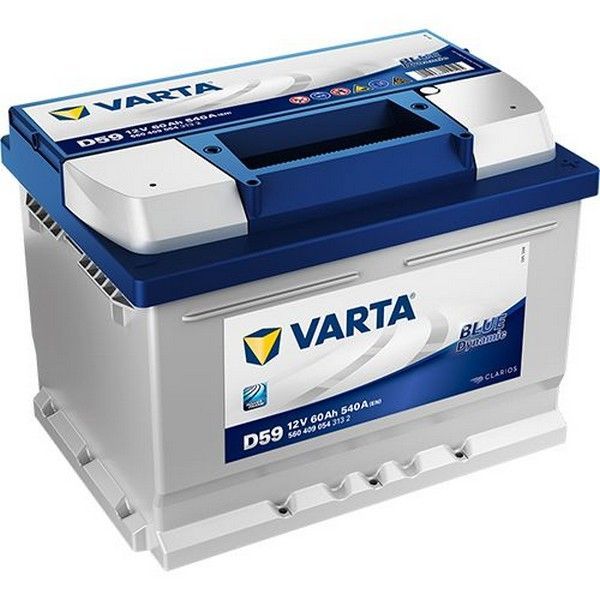 Varta Blue Dynamic 560409054 60А/ч-12V ст EN540 европейские обратная 242x175x175